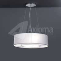 ROTONDA LED, ON / OFF, 3000 K, 5,8 кг, shade plisse white and chintz white