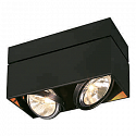 KARDAMOD SQUARE QRB DOUBLE светильник потолочный с ЭПН для ламп QRB111 2x50Вт макс., черный